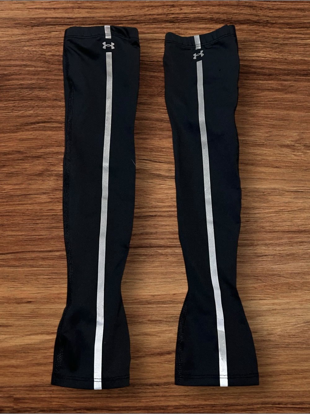 Under Armour ColdGear Reflective Running Arm Sleeves Black One Size